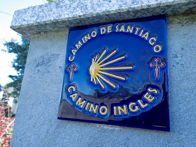 Sign on the Camino Ingles