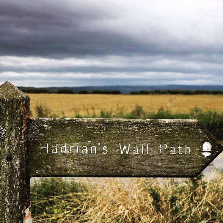 Hadrian's wall path hiking images