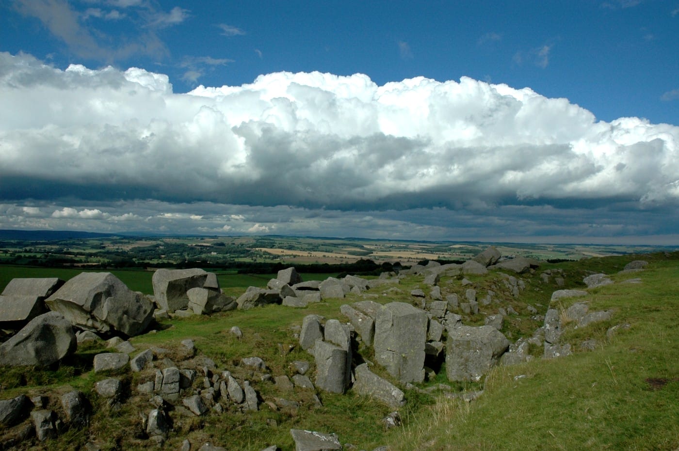 Hadrian's Wall runs through Northumberland National Park