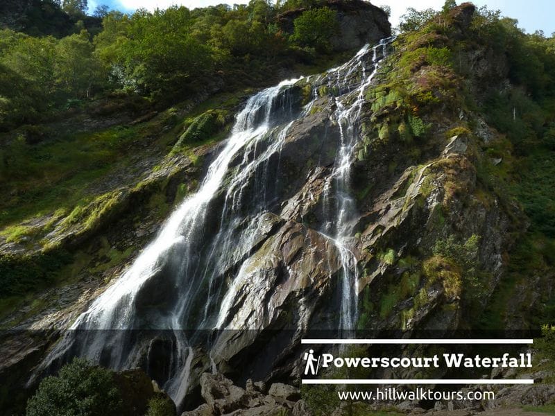 Powerscourt Waterfall on the Wicklow Way