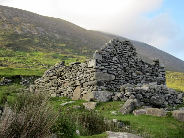 the abandoned village of Slievemore