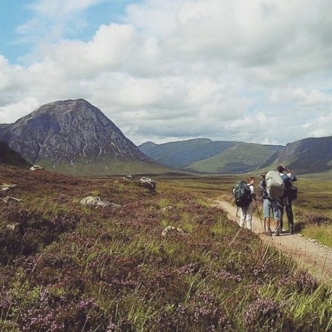 Walkers on the West Highland Way