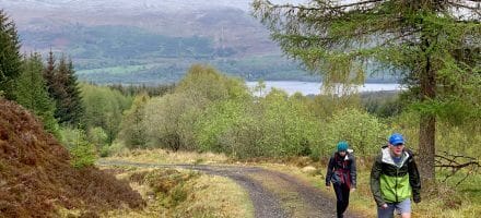 Above Lochen Breclaich, Rob Roy Way, Hillwalk Tours
