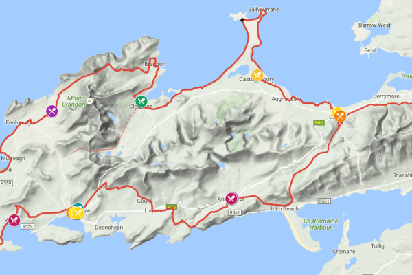 Food in Ireland - A Map of where to eat in Dingle