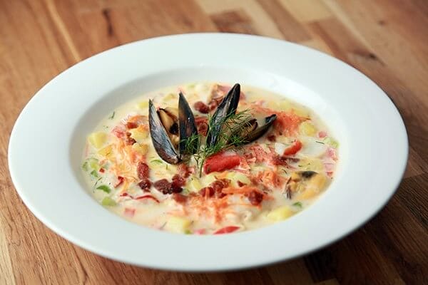 Dingle Seafood Chowder - high on the list of reasons to visit Ireland. Hillwalk Tours
