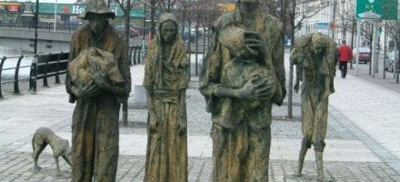 A Memorial to victims of the Potato Famine