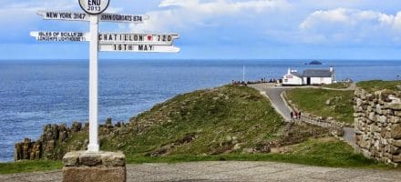 Land's End - the most western point in Britain. Hillwalk Tours