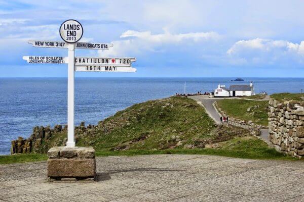 Land's End - the most western point in Britain. Hillwalk Tours