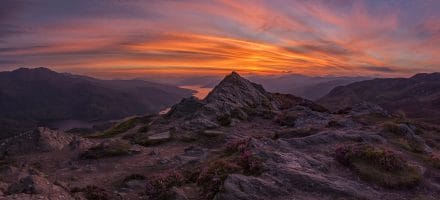 Sunset in the Trossachs National Park