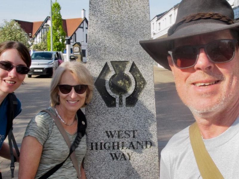Startpunkt des West Highland Way, Milngavie