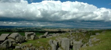 Hadrian's Wall runs through Northumberland National Park
