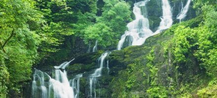 A romantic hike at Torc Waterfall
