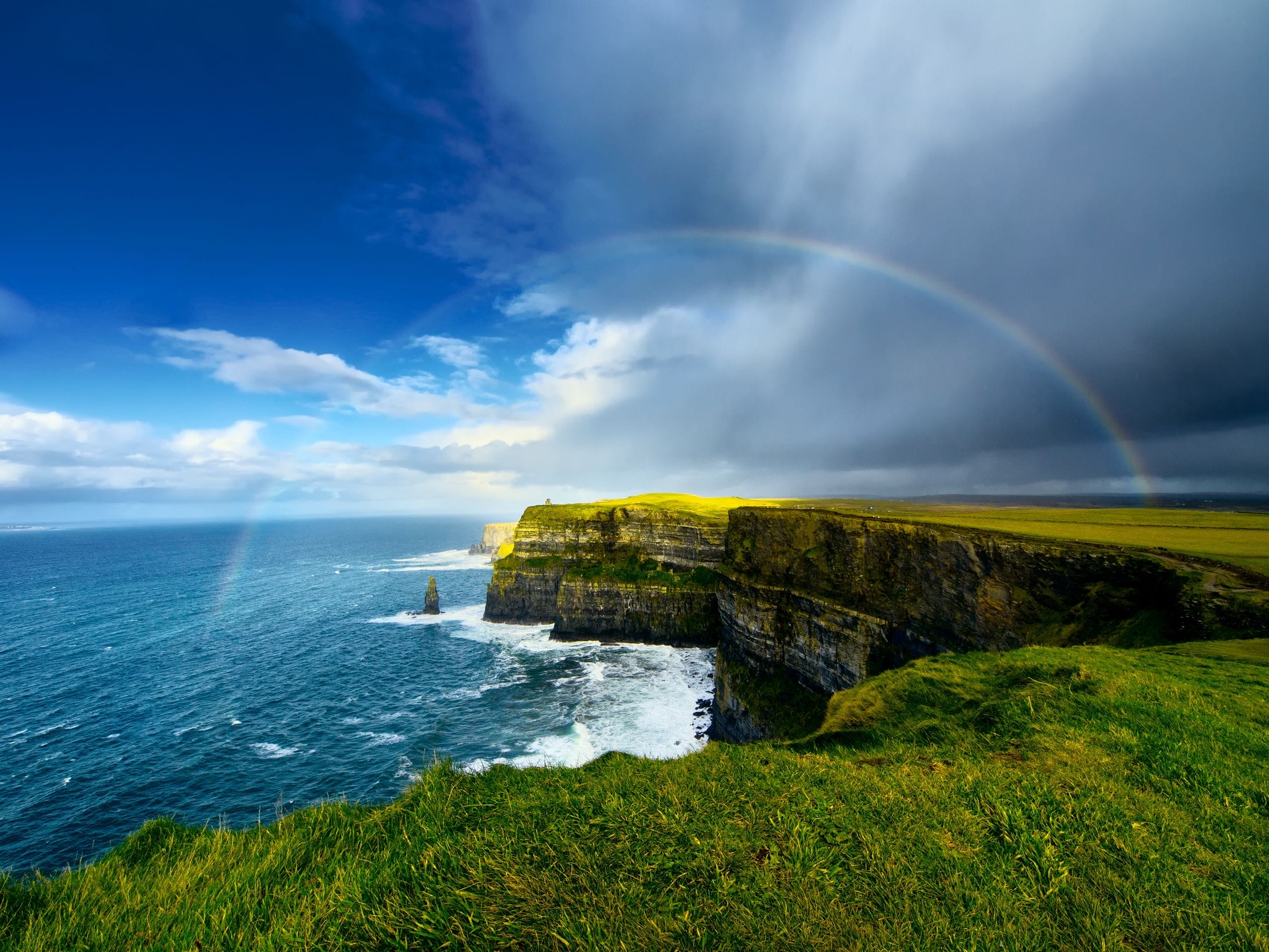 Rainbow and the Cliffs of Moher