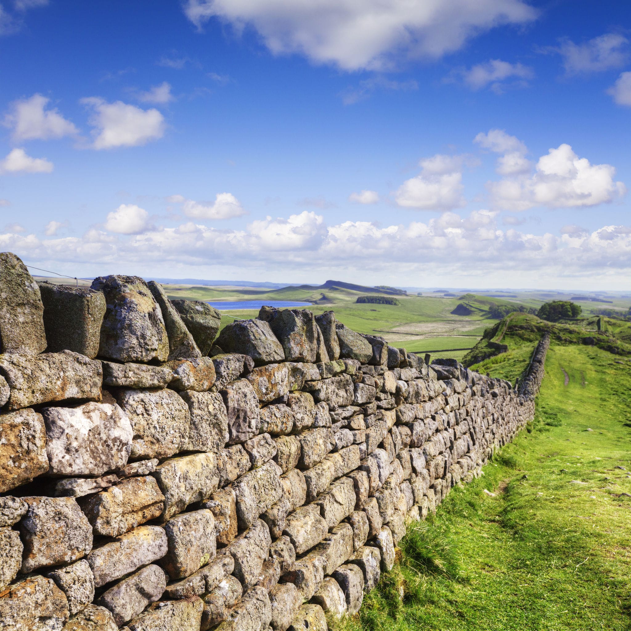 Dry stone wall, Hadrian's Wall, Northumberland