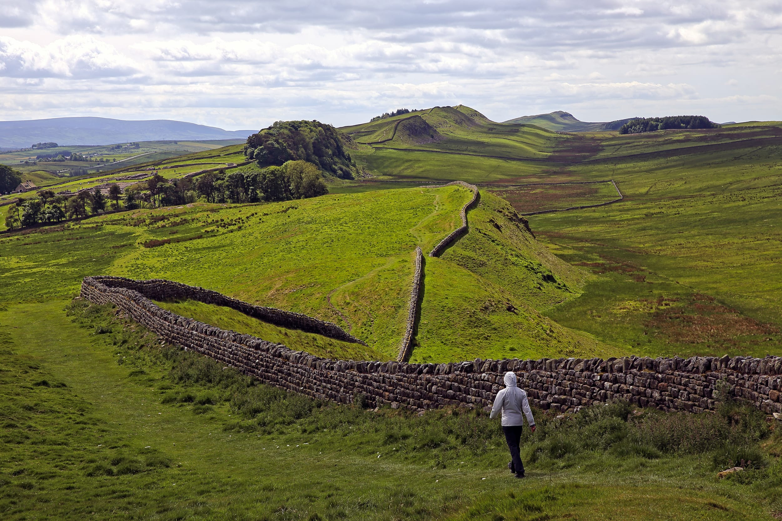 hiking along Hadrian's Wall
