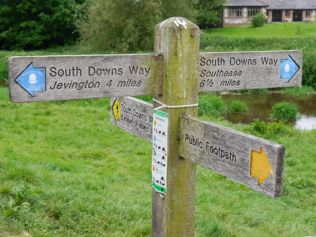 Typical Waymarker on the South Downs Way - Source: The Hiker