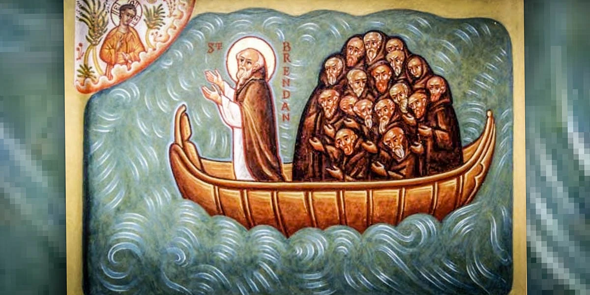 Painting of St. Brendan the Navigator