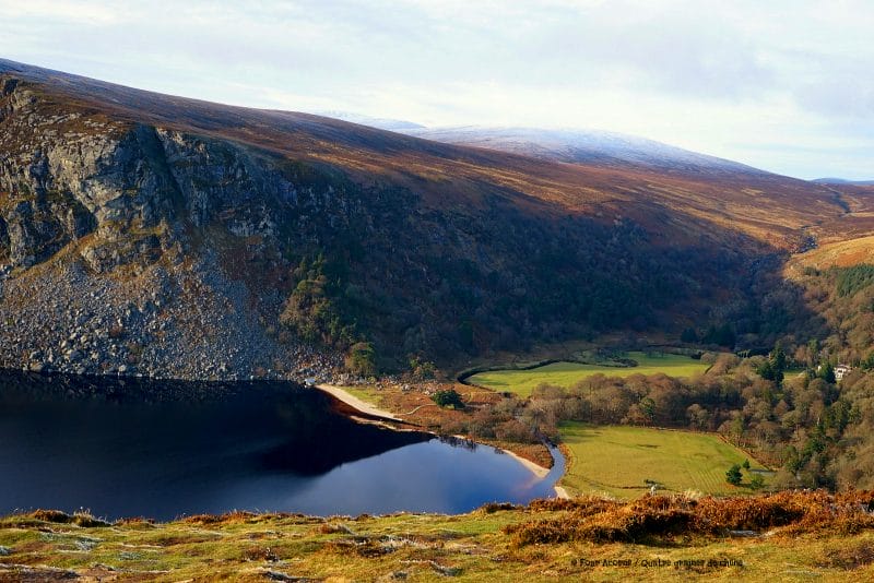 view of lough tay from djouce, credit: four acrons