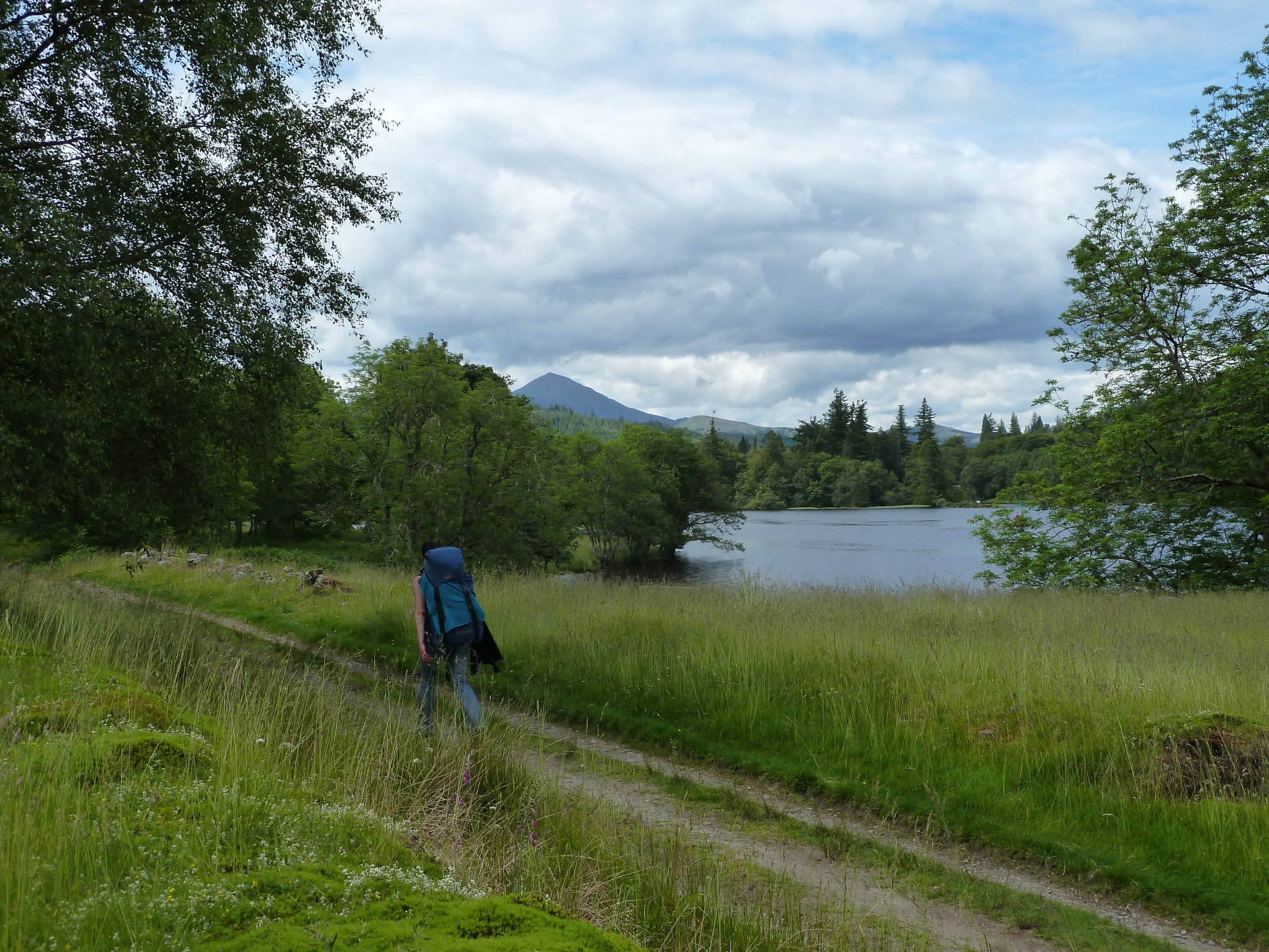 walker next to loch oichy 1
