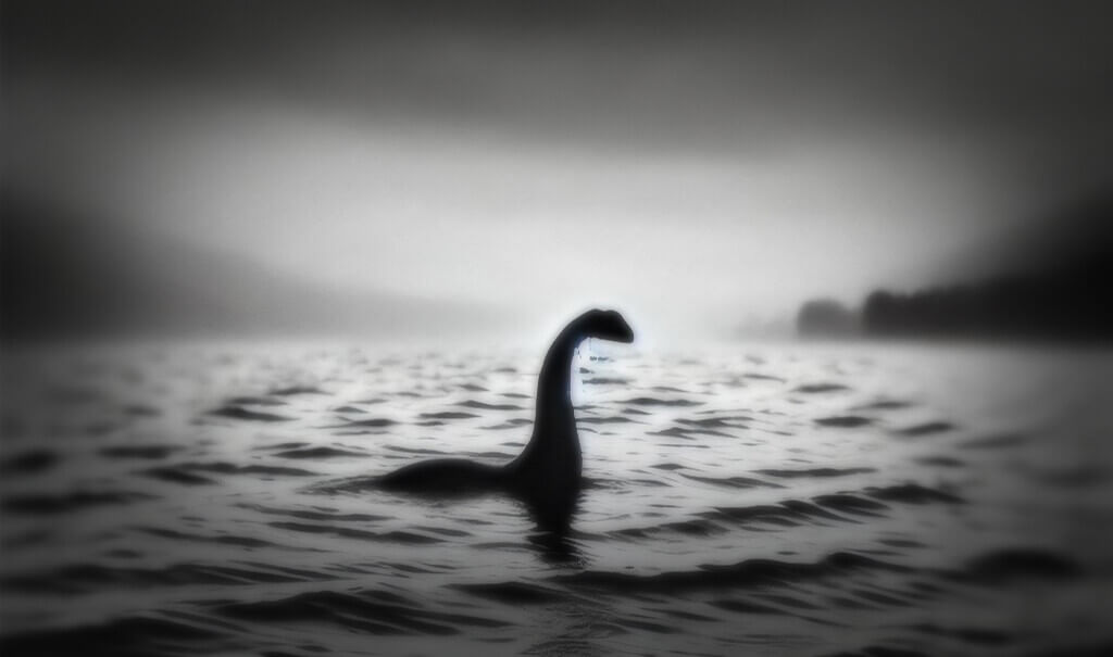 blurry depiction of Nessie AKA the Loch Ness Monster
