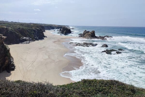 beach on the rota vicentina hillwalk tours