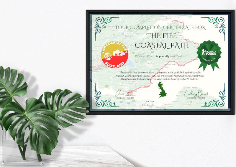 Hillwalk Tours The Fife Coastal Path Trail Completion Certificate