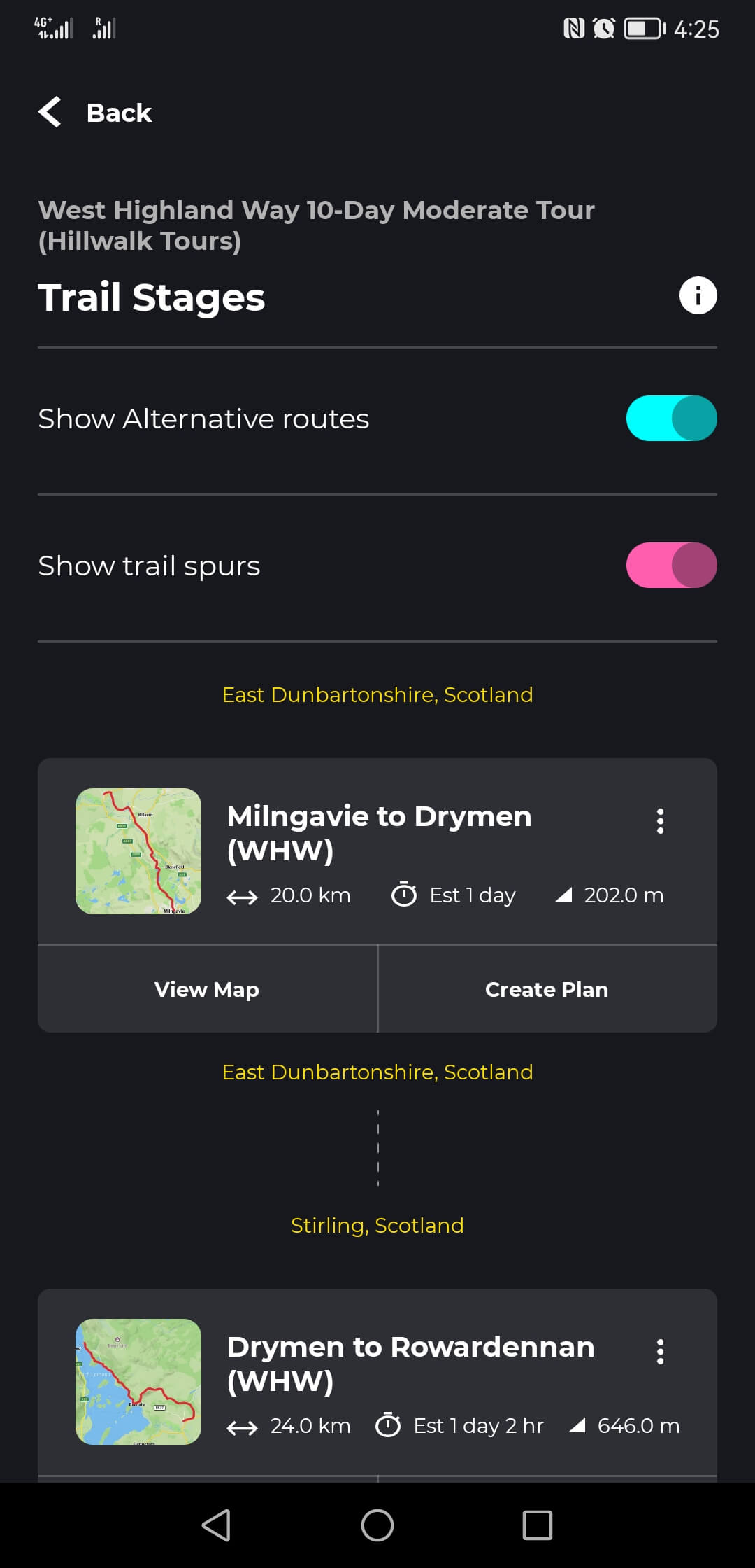 screenshot 20250122 162502 com.waymarkedtrails.hiiker