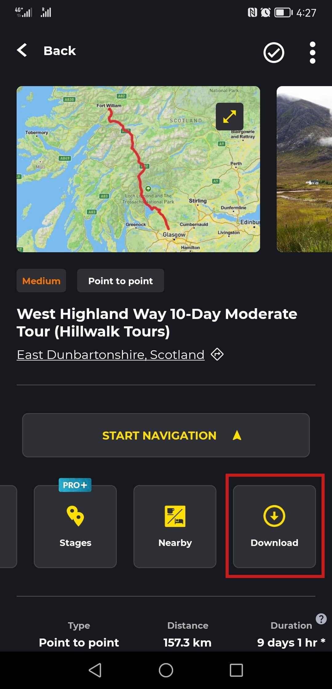 screenshot 20250122 162718 com.waymarkedtrails.hiiker