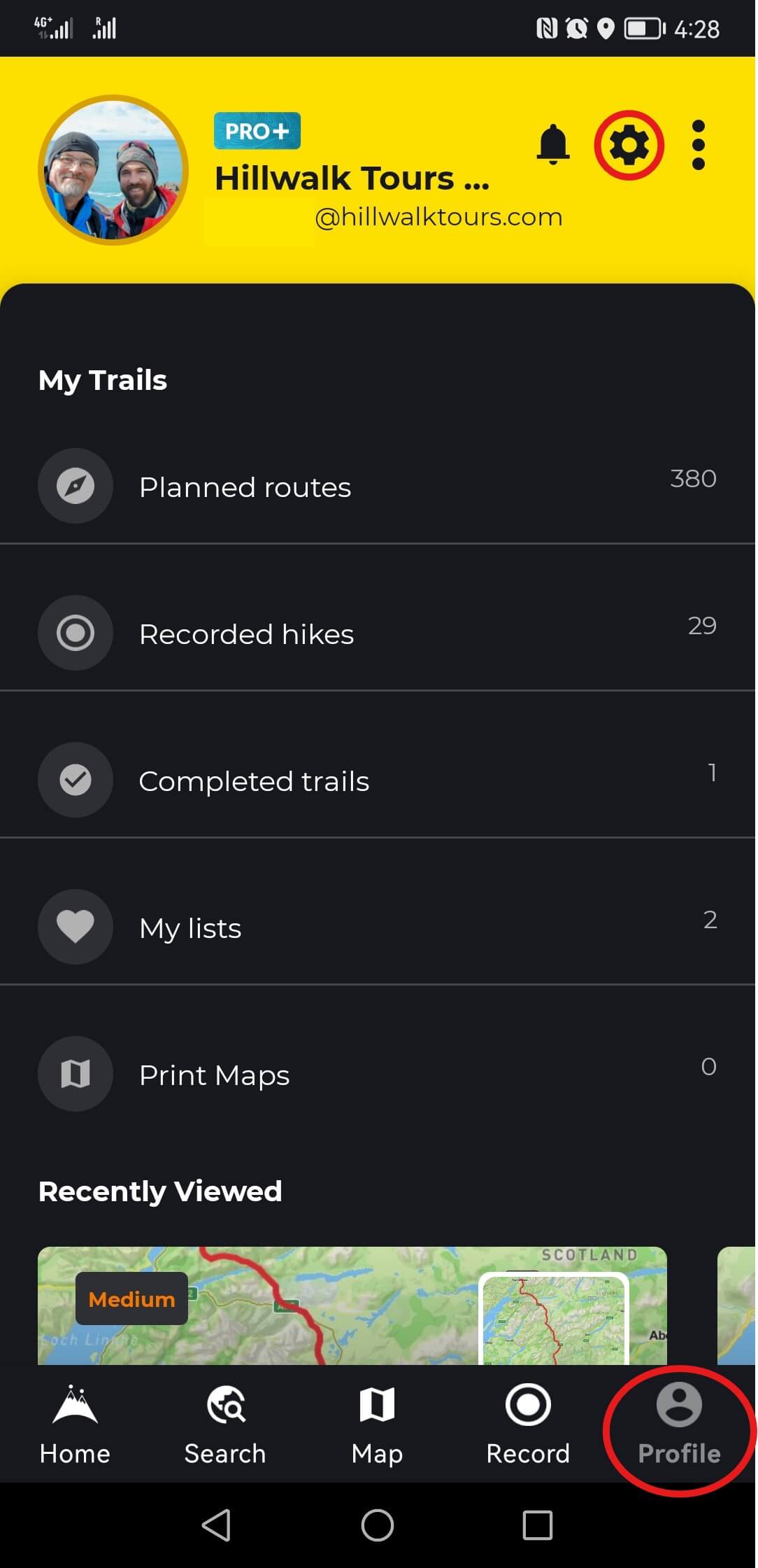 screenshot 20250122 162829 com.waymarkedtrails.hiiker