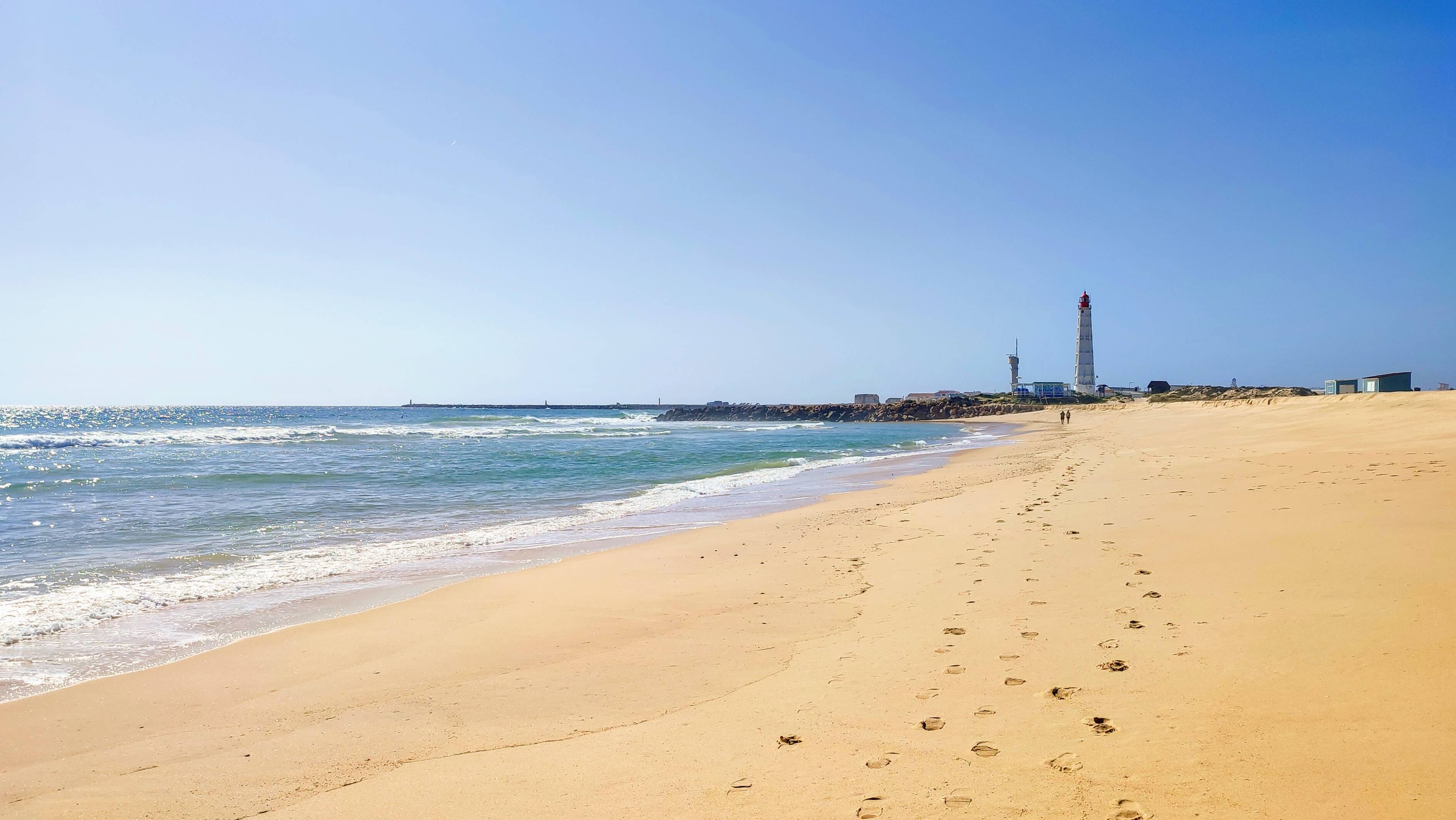 act farol beach and lighthouse