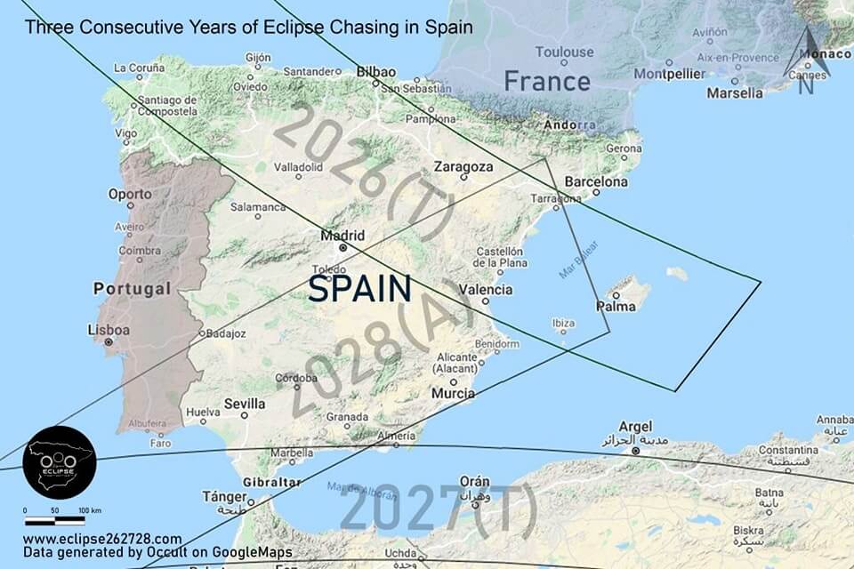 eclipse paths all years 262728