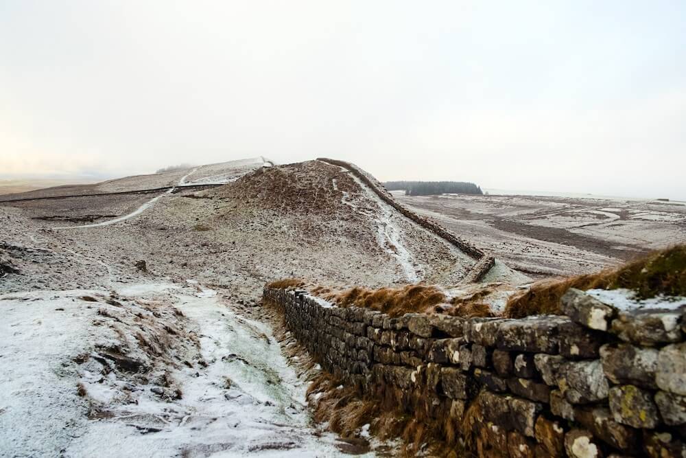 winter pictures winter landscape wall of hadrian hadrian's wall path