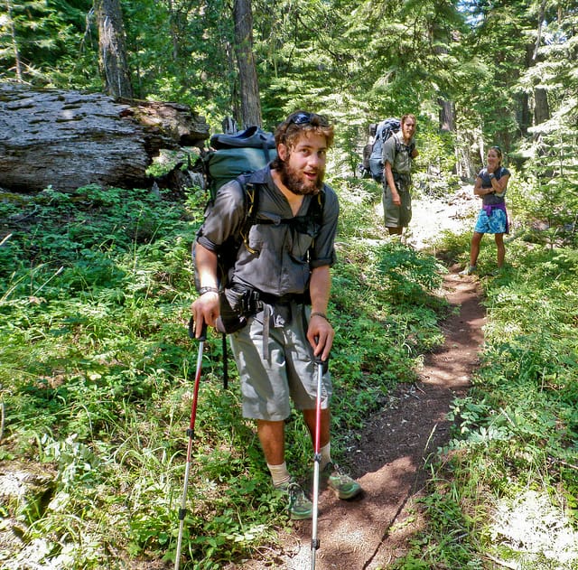 Thru-hikers on the Pacific Crest Trail